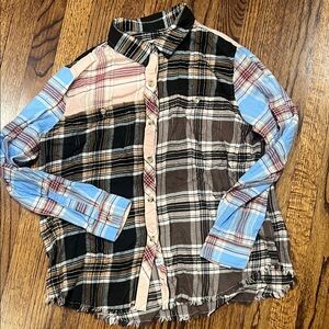 Rails Black and Brown Plaid Shirt